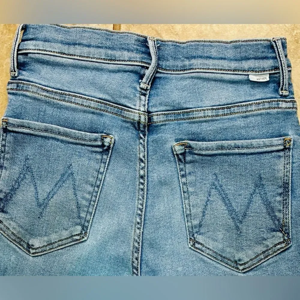 MOTHER The Swooner Rascal Ankle Jeans Size 27x28 High Rise Stretch Denim Jeans